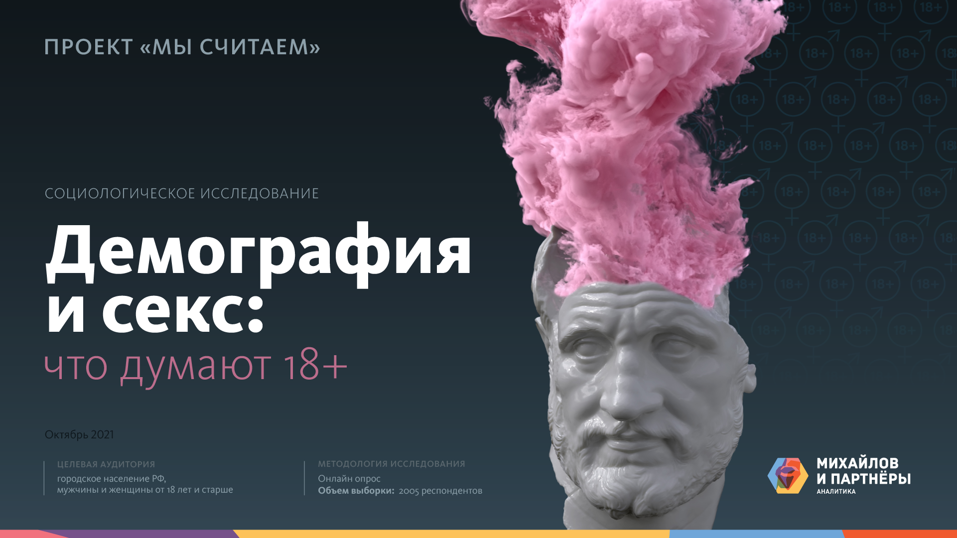 Михайлов и Партнёры. Аналитика. — Проект «МЫ СЧИТАЕМ». «Демография и секс:  что думают 18+»